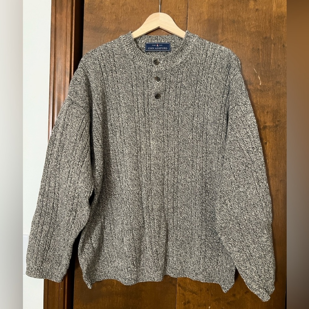John Ashford Green Men's Crewneck Sweater